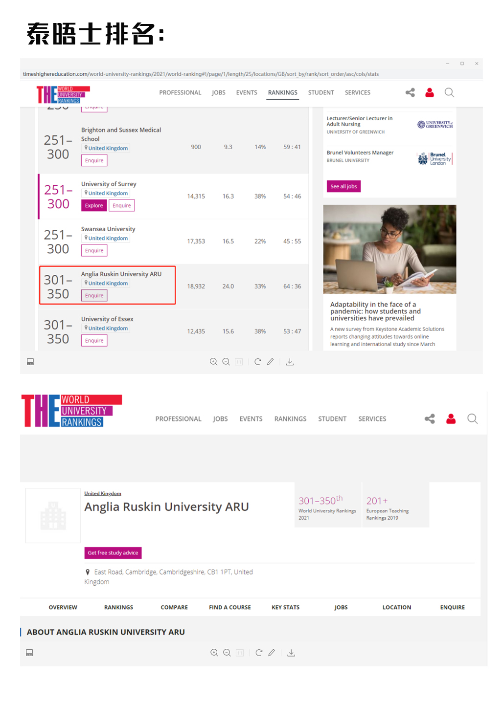 英国剑桥安格利亚鲁斯金大学